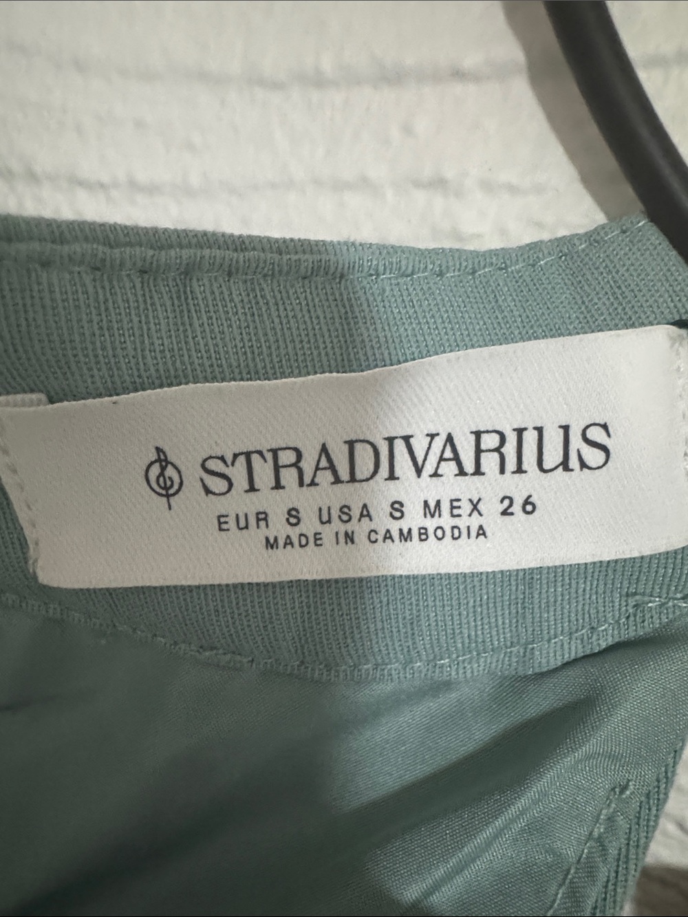 Stradivarius Draped Cowl Mini Dress in Sage Green - Picture 2 of 5